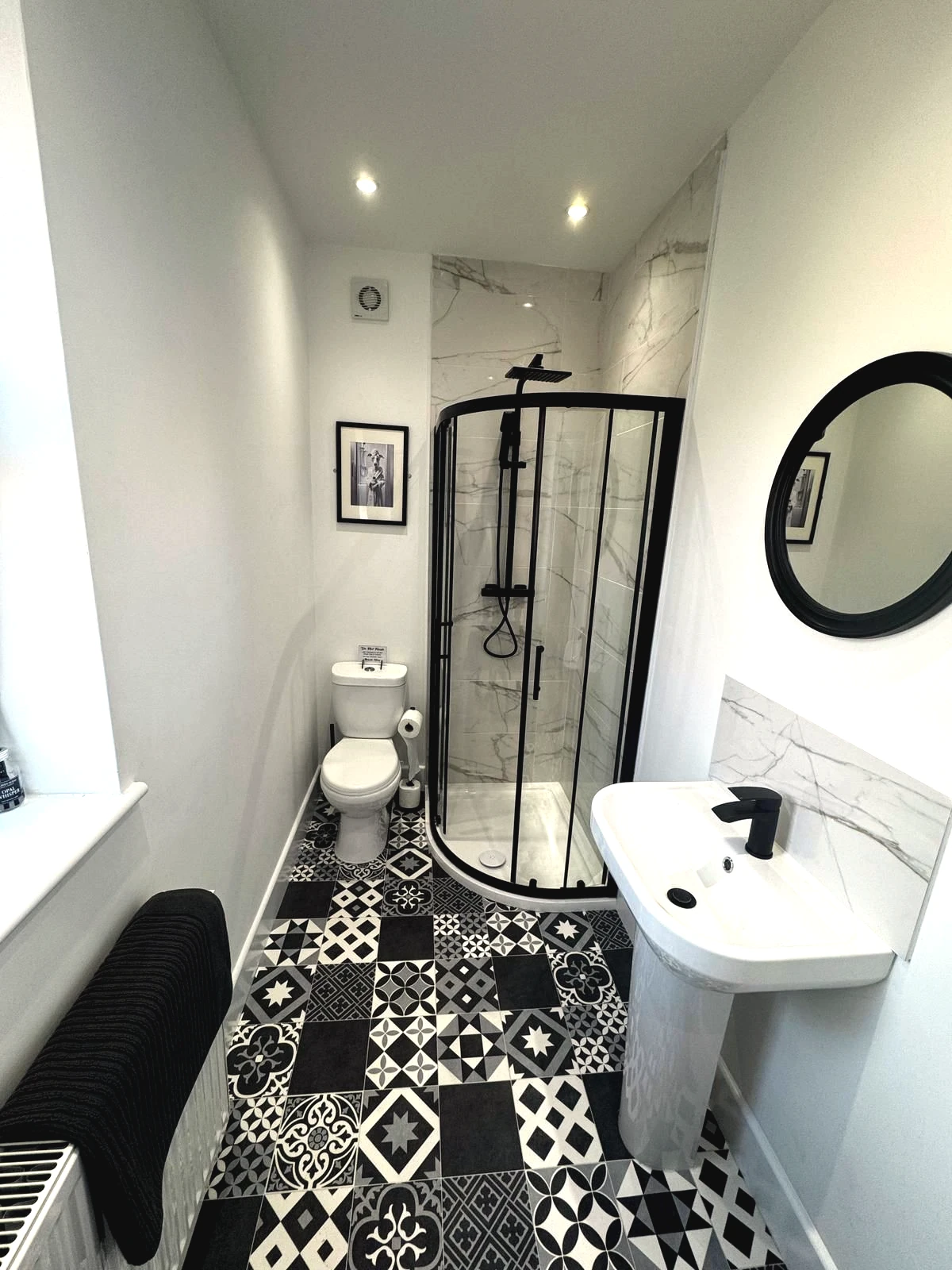 park view holiday lets shower room skegness