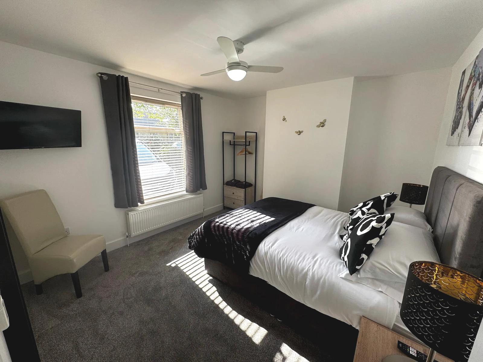 park view holiday lets skegness double bedroom