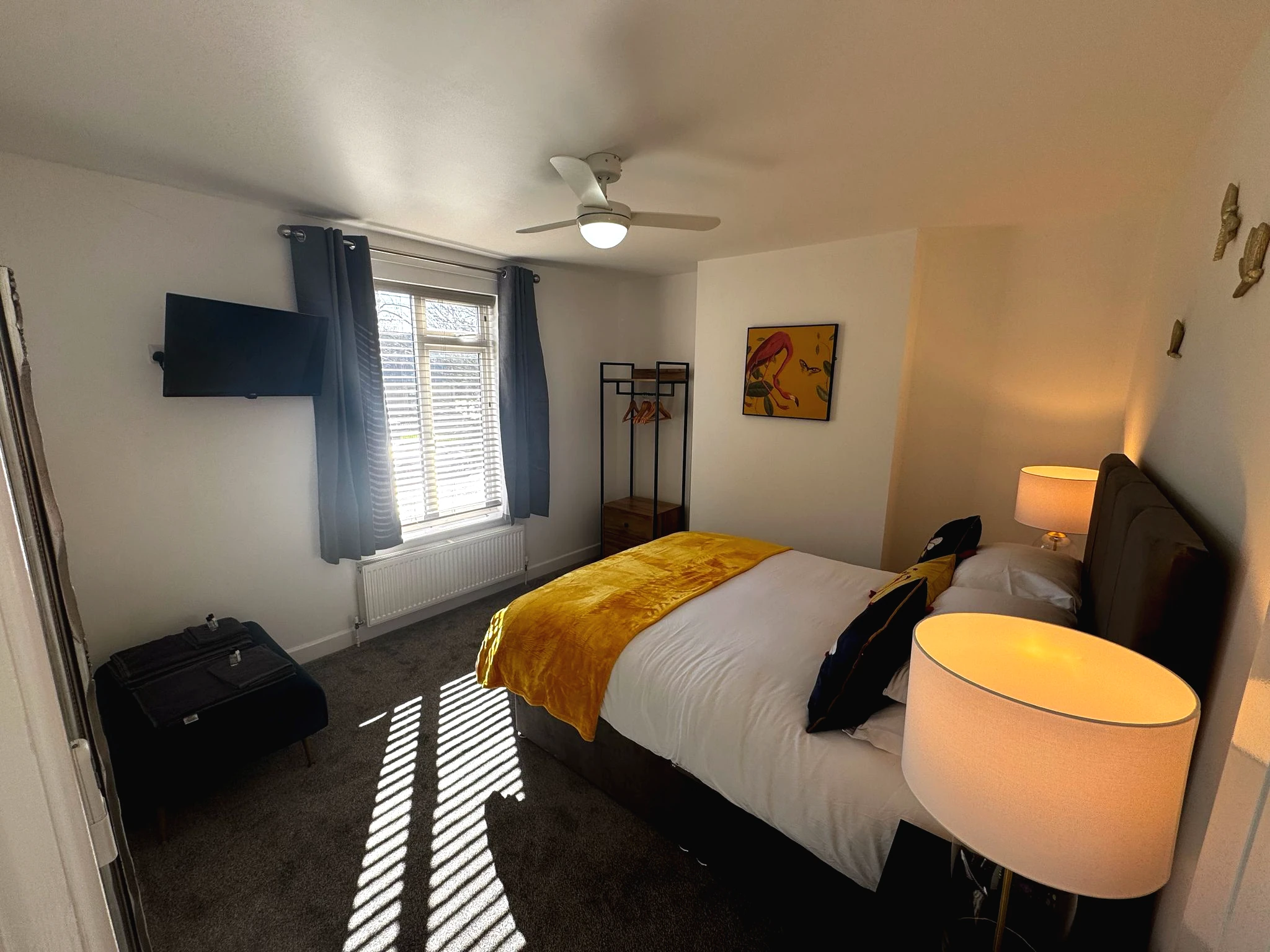 park view holiday lets double bed room skegness